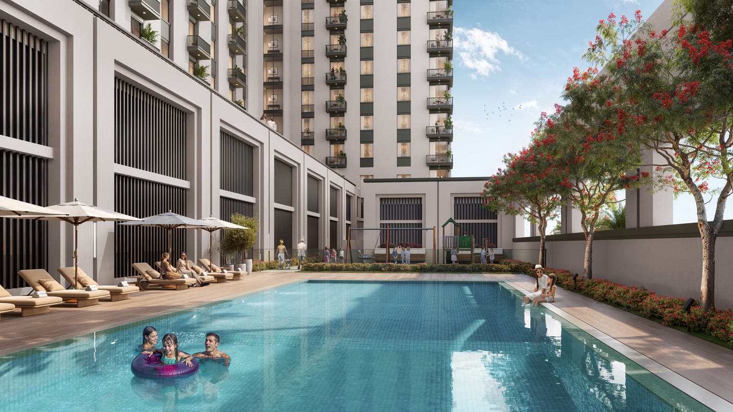Odessa amenity Swimming Pool - Town Square, Dubai - by Nshama Group