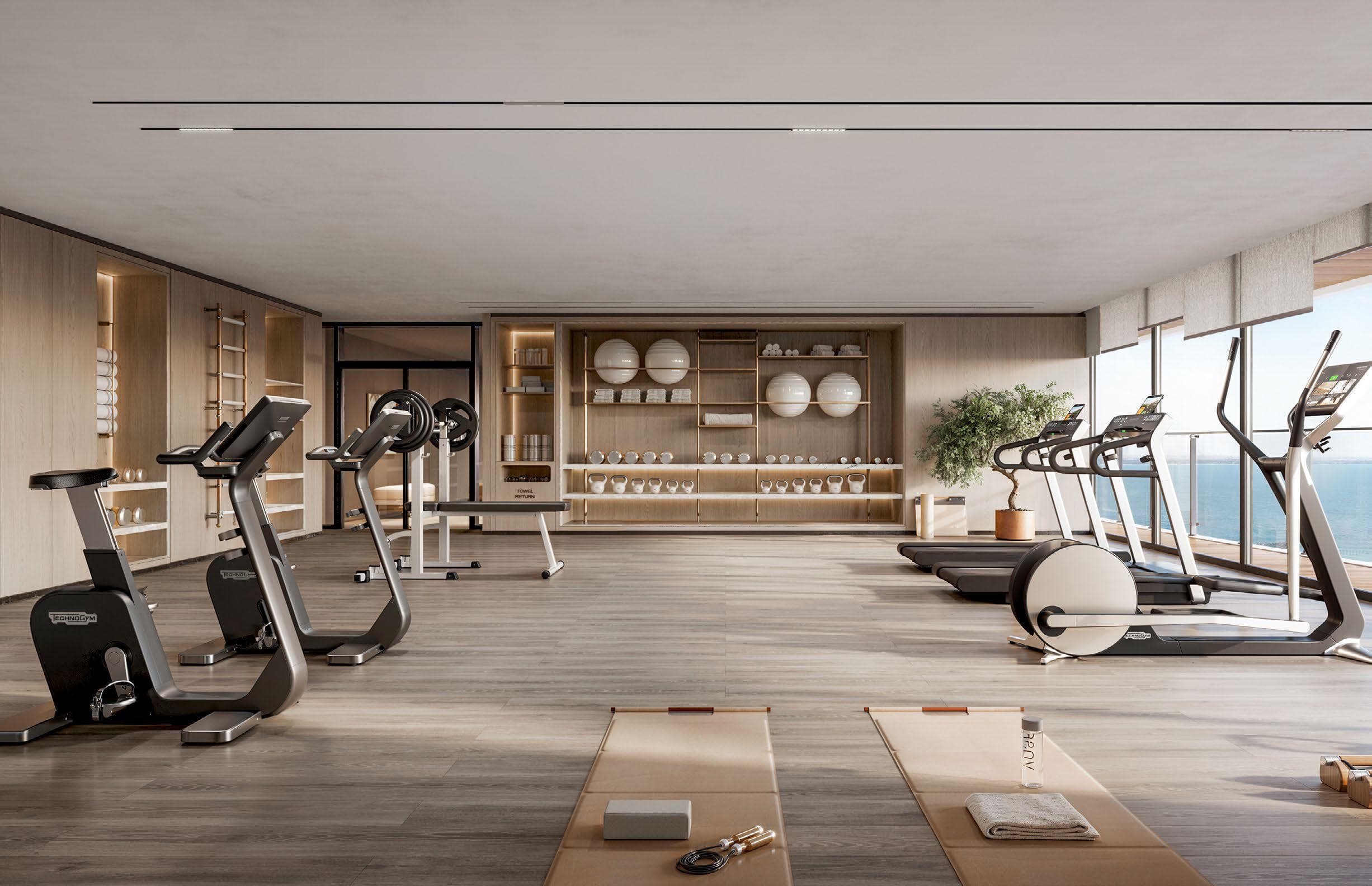 Ola Residence amenity Gym - Al Marjan Island, Dubai - by Lacasa Living