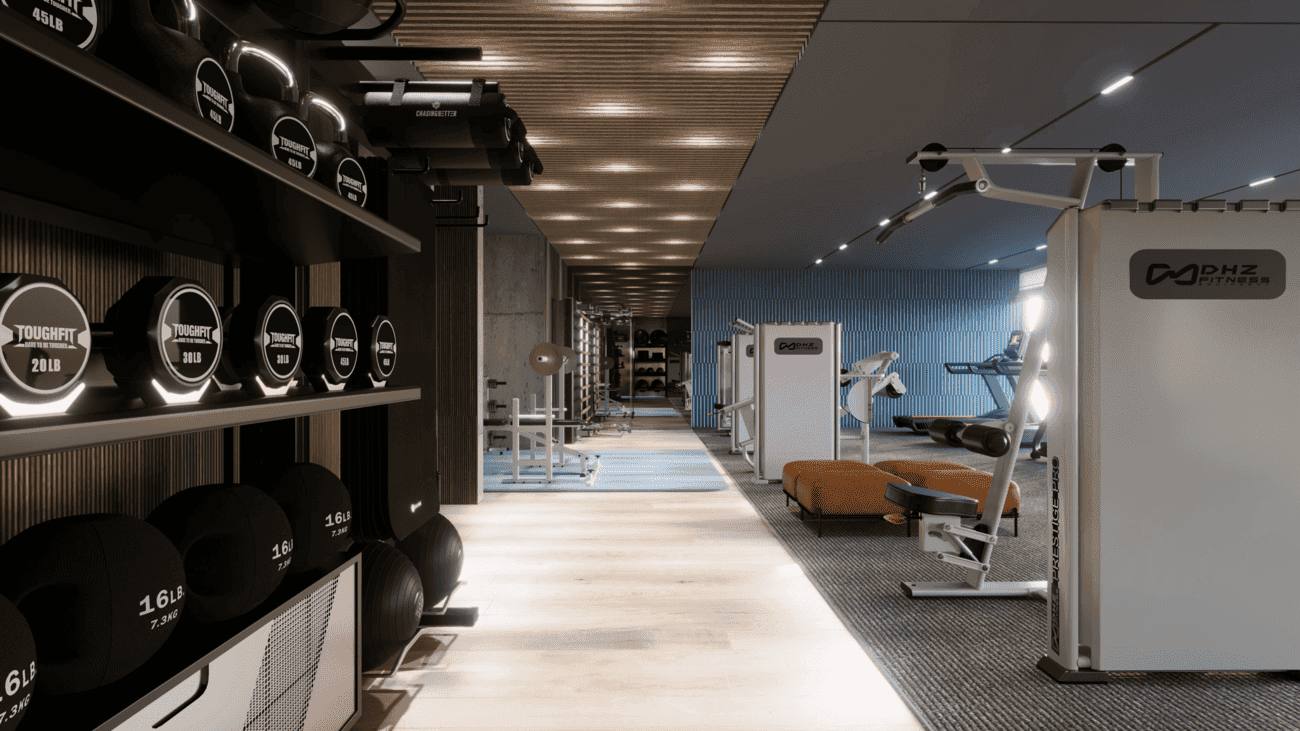 Olaia Residences amenity Gym - Palm Jumeirah, Dubai - by Gulf House Real Estate Development
