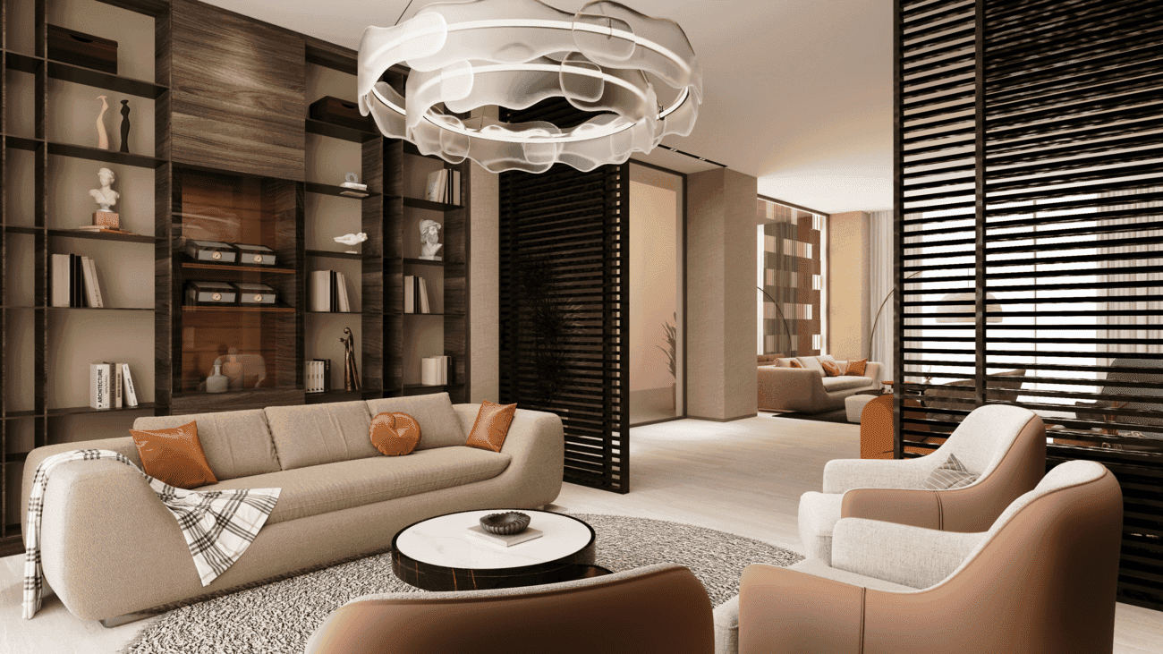 Olaia Residences amenity Lounge - Palm Jumeirah, Dubai - by Gulf House Real Estate Development
