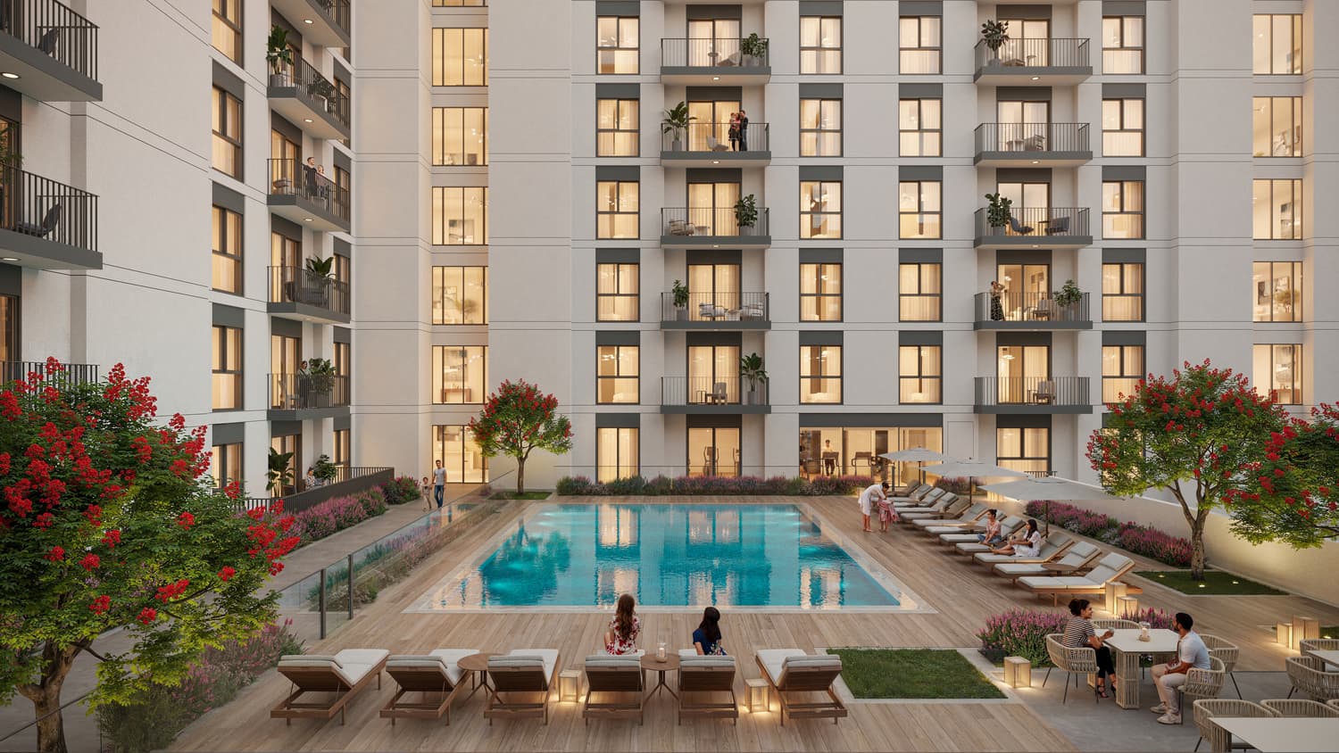 Olbia amenity Swimming Pool - Town Square, Dubai - by Nshama Group