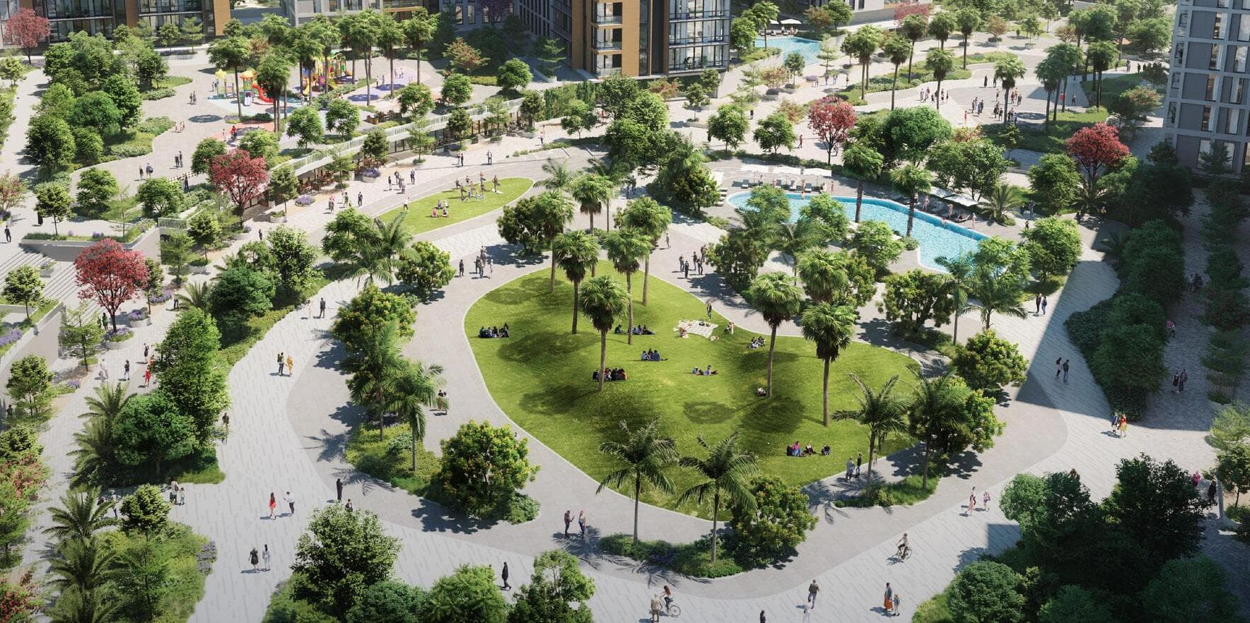 Olfah amenity Contemporary Landscapes - Muwaileh Commercial, Dubai - by Alef Group