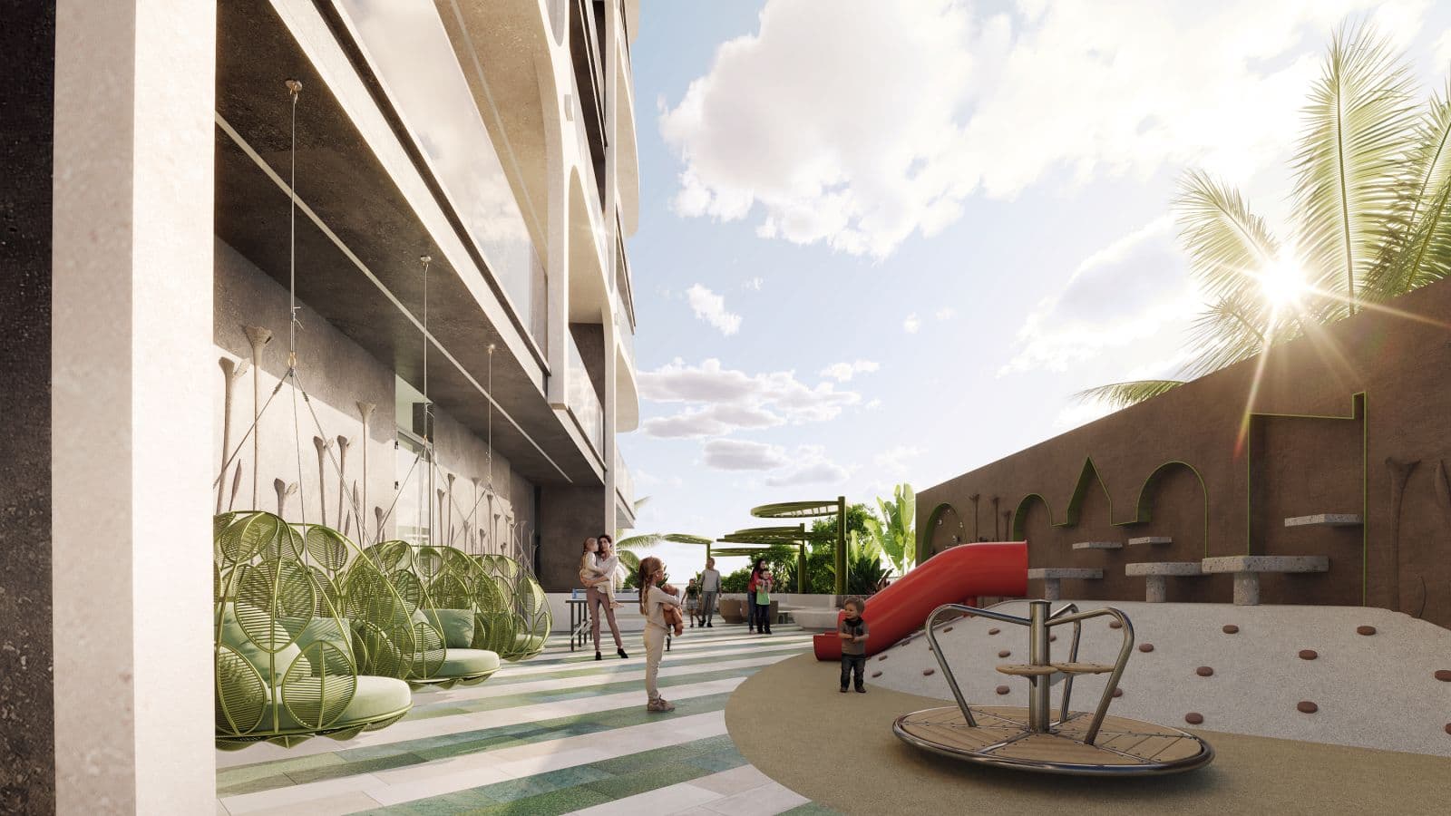 Olivia Gardens amenity Kids Play Area - Al Satwa, Dubai - by Segrex Development
