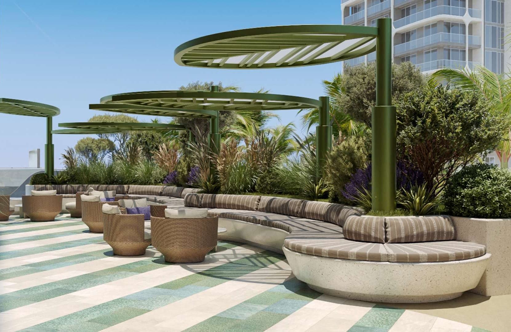 Olivia Gardens amenity Olive Garden And Chillout Yard - Al Satwa, Dubai - by Segrex Development