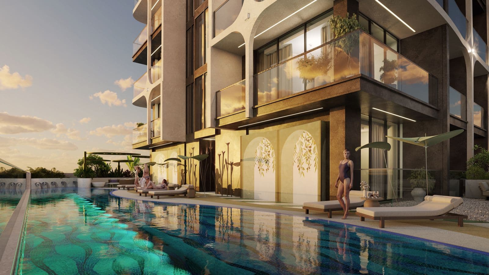 Olivia Gardens amenity Swimming Pool - Al Satwa, Dubai - by Segrex Development