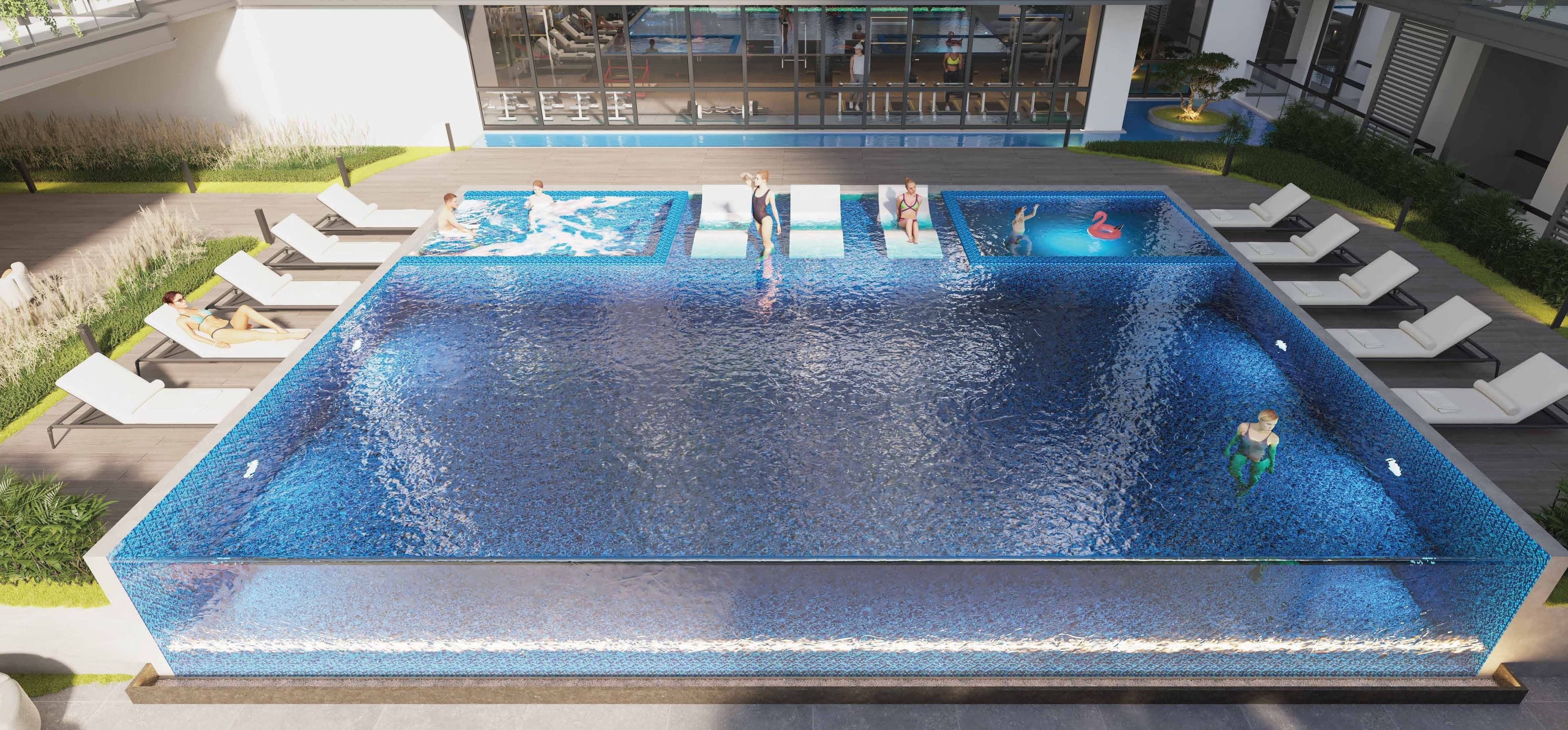 Olivia Residences amenity Infinity Pool - Dubai Investments Park, Dubai - by Karma Developers