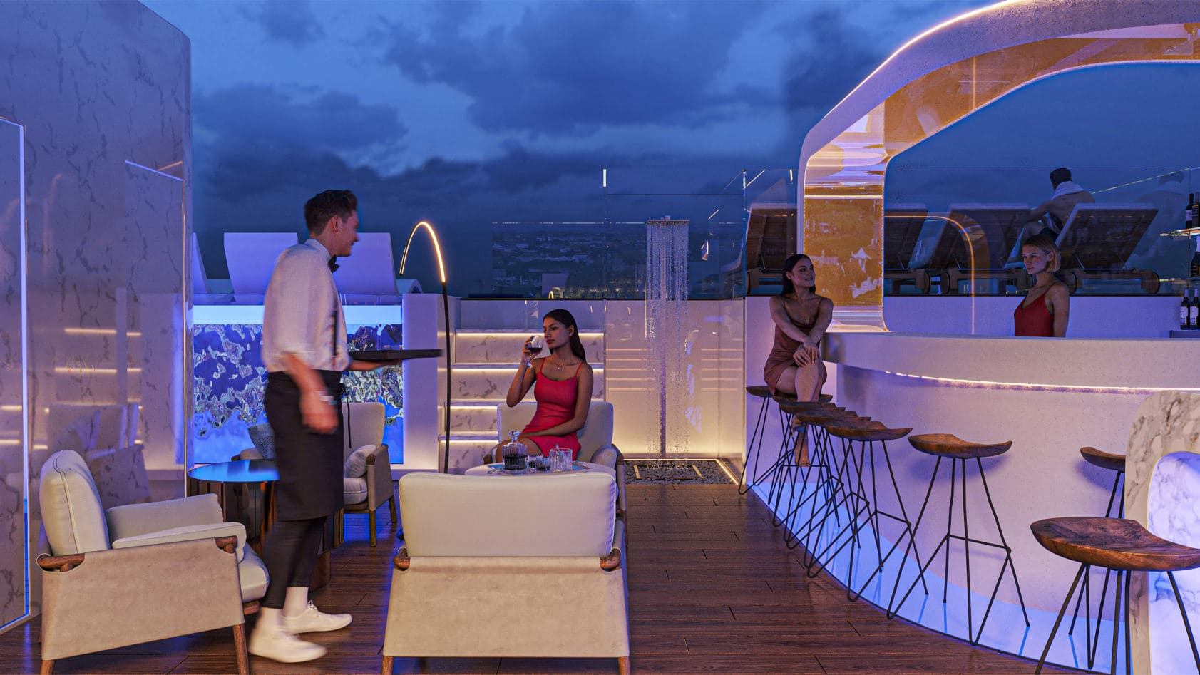 OM Club House amenity Bar - Badung, Dubai - by Avalon x RTF by Usyk