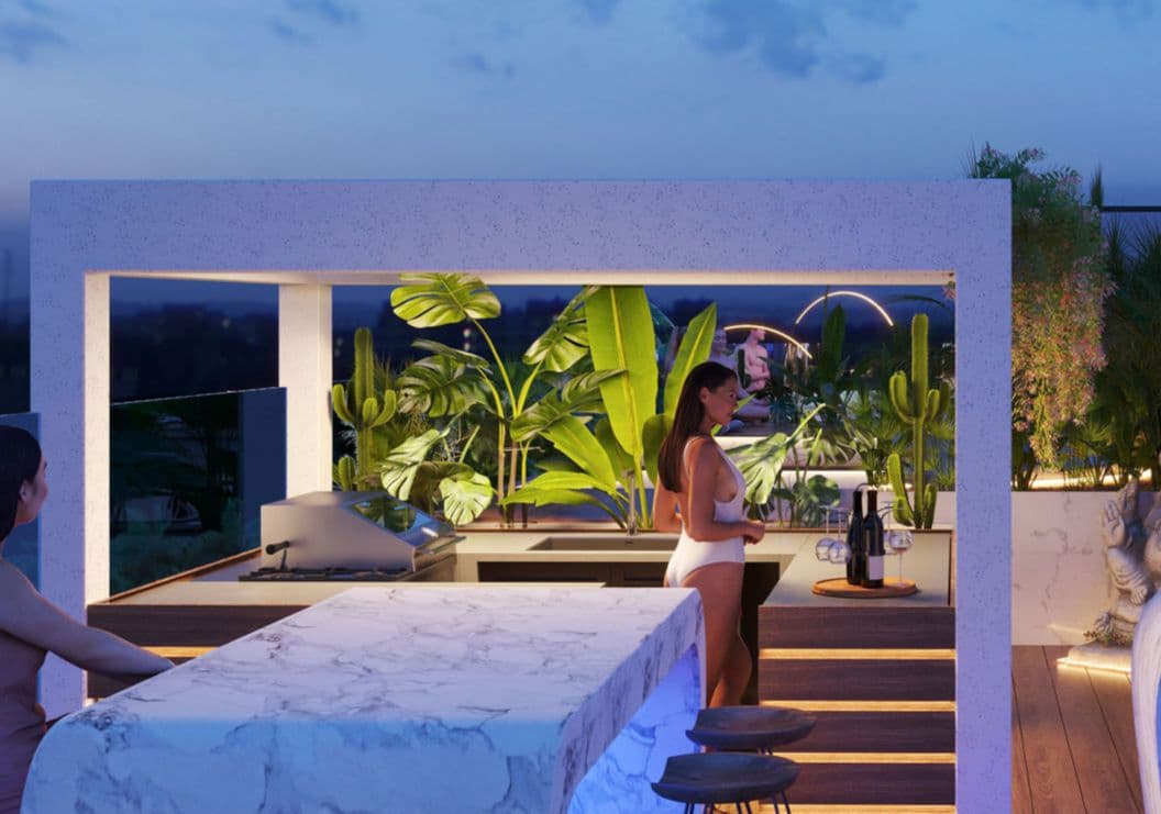 OM Club House amenity BBQ Area - Badung, Dubai - by Avalon x RTF by Usyk