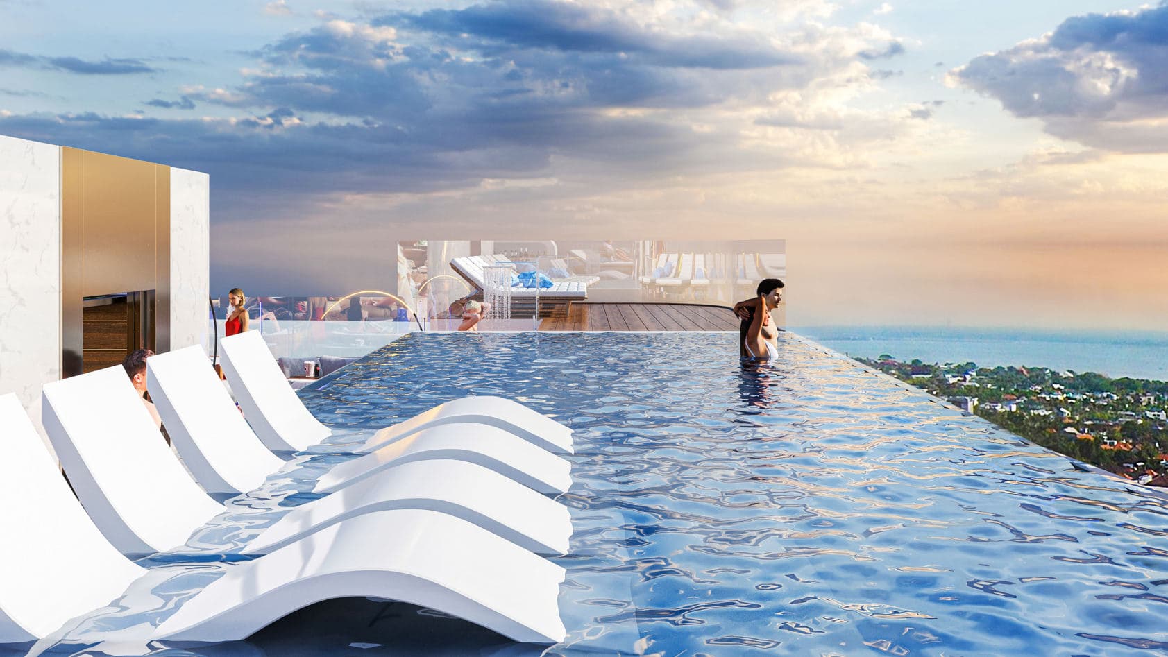 OM Club House amenity Swimming Pool - Badung, Dubai - by Avalon x RTF by Usyk