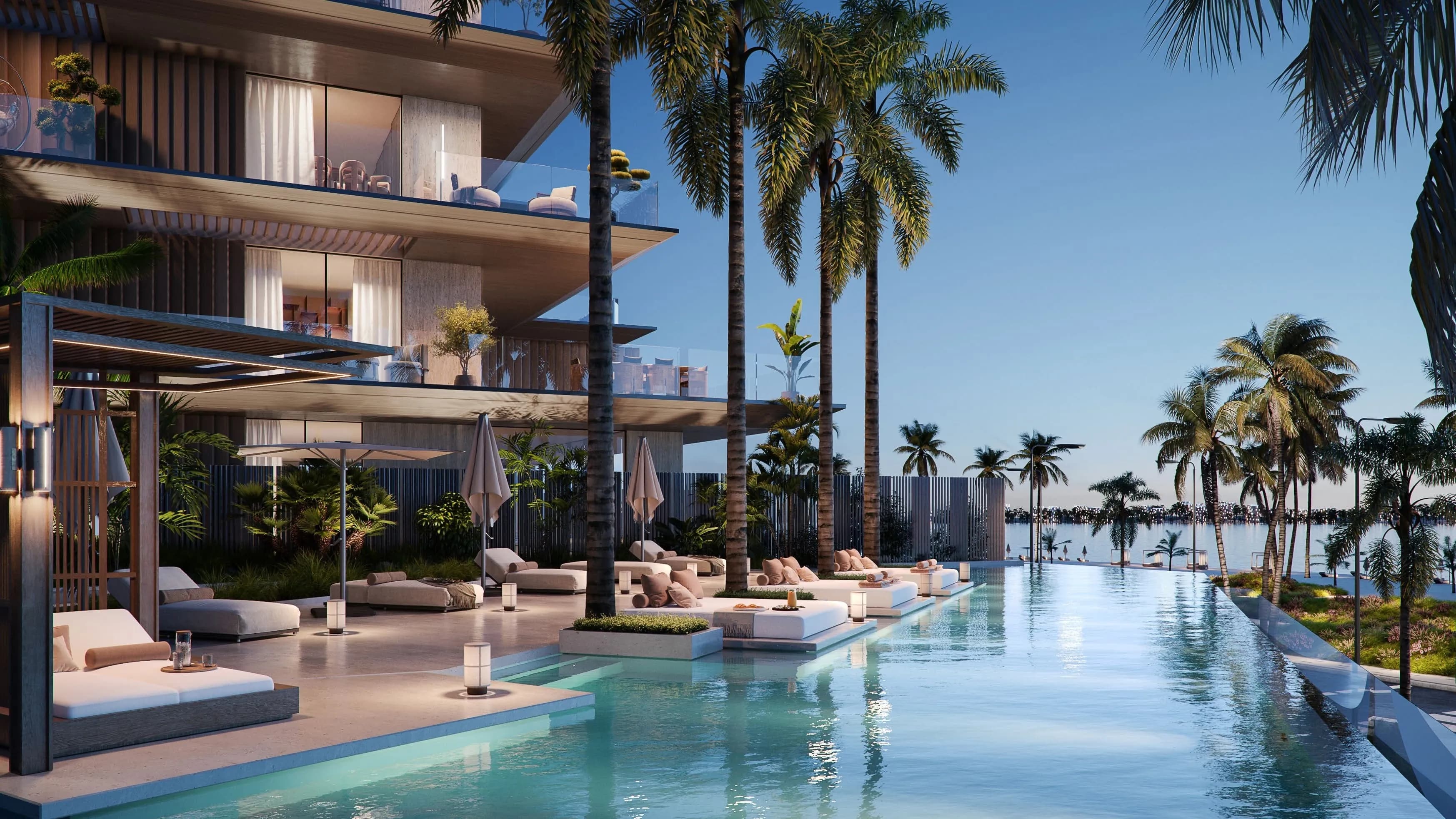Omoria Private Residences amenity Infinity Pool - Dubai Islands, Dubai - by Innovate Living