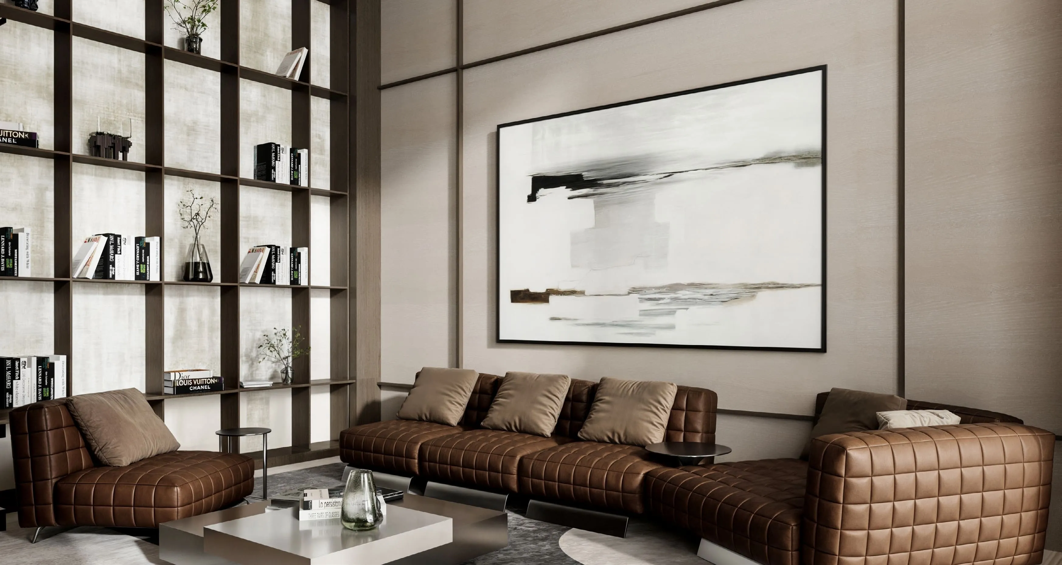 Omoria Private Residences amenity Lounge & Library - Dubai Islands, Dubai - by Innovate Living