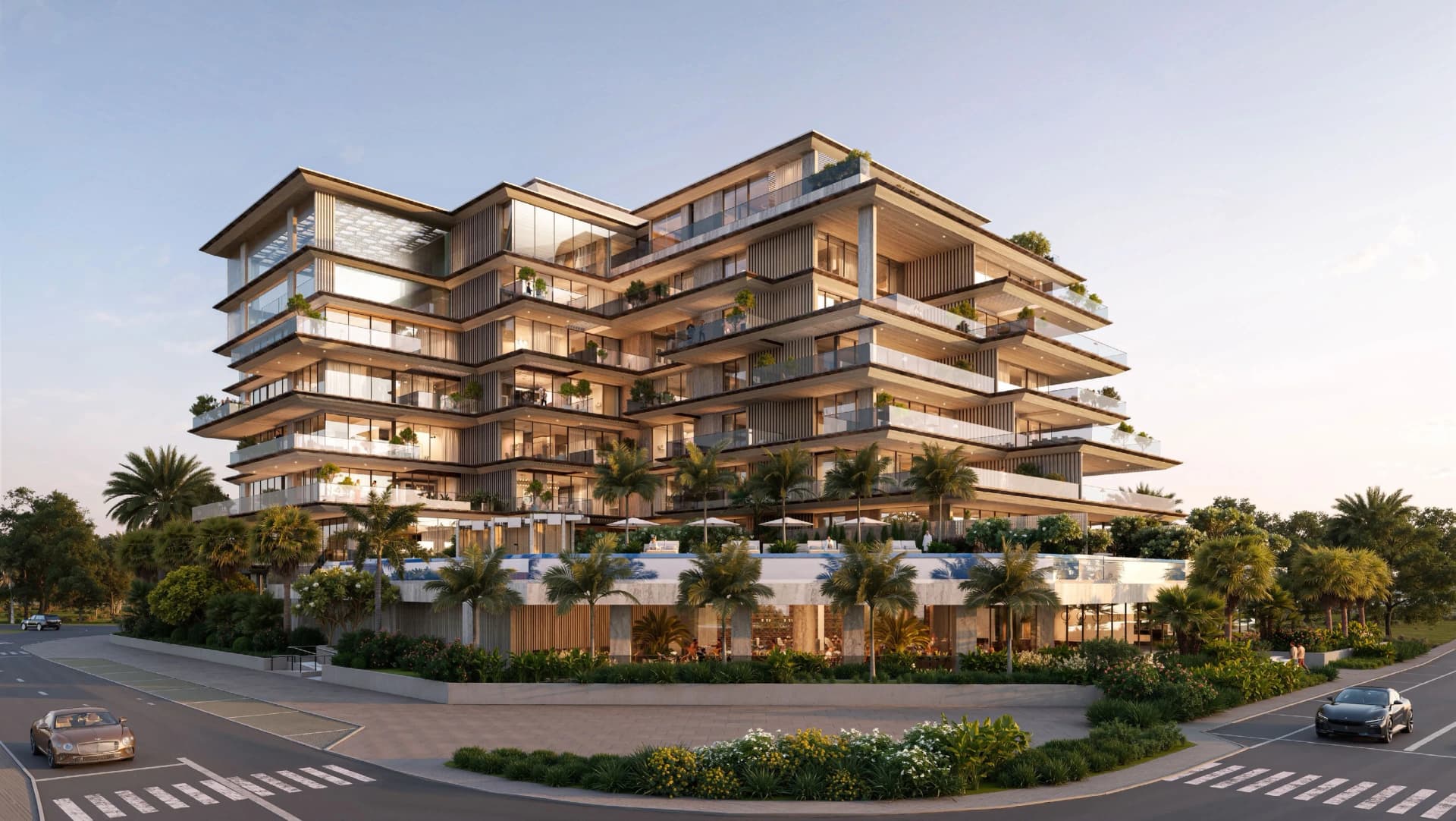 Omoria Private Residences exterior view in Dubai Islands, Dubai, by Innovate Living