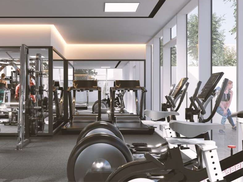 One by Nine amenity Indoor & Outdoor Gym - Meydan (Nad Al Sheba 1), Dubai - by Nine Developments