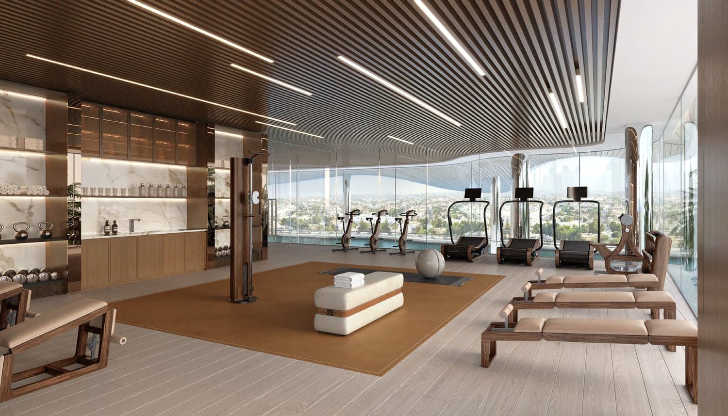 One Canal Residences amenity Gym & Yoga Studio - Safa Park, Dubai - by AHS Properties