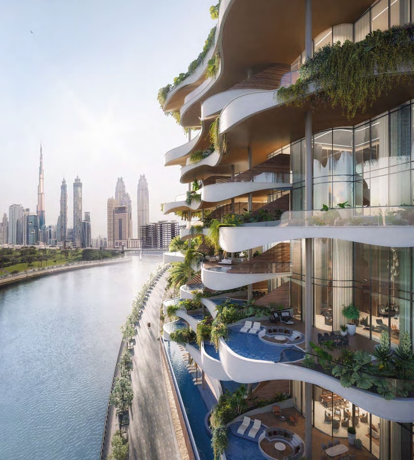 One Canal Residences amenity Private Outdoor Terraces With Sky Pools - Safa Park, Dubai - by AHS Properties