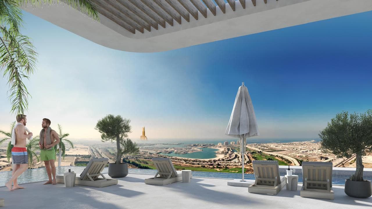 One Central amenity Infinity Pool - Al Hamra Free Zone, Dubai - by Pantheon