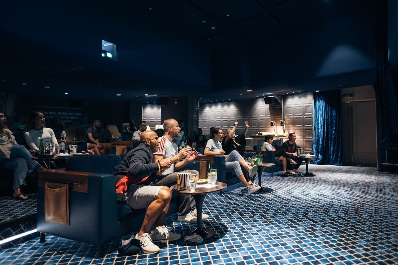 One Crescent Palm amenity Screening Room in Palm Jumeirah, Dubai, by AHS Properties