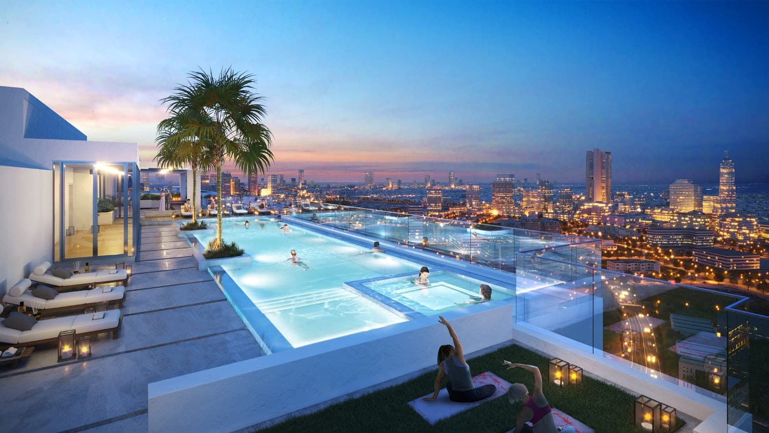 One Park Central amenity 2 Swimming Pool - JVC (Jumeirah Village Circle), Dubai - by Iman Developers