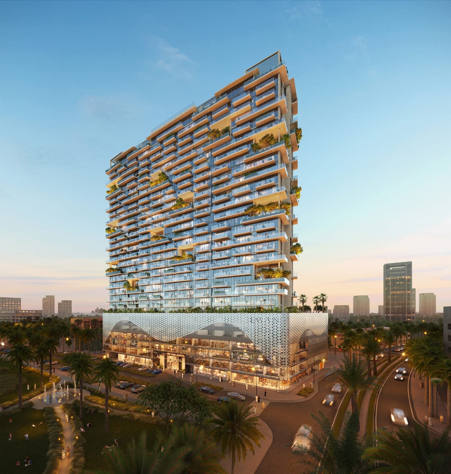One Park Central exterior view - JVC (Jumeirah Village Circle), Dubai - by Iman Developers