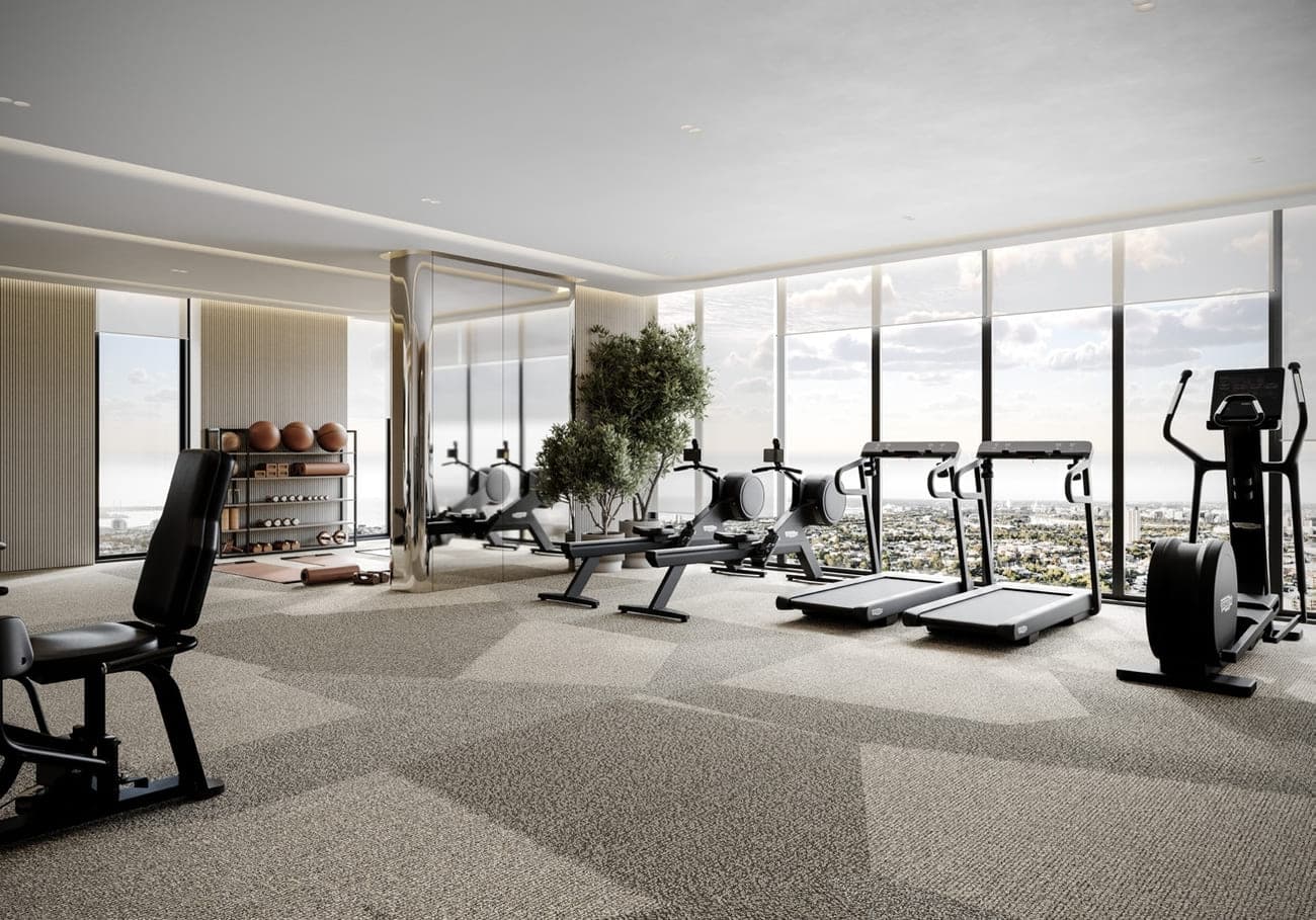 One Park Square amenity Fitness Center - JVC (Jumeirah Village Circle), Dubai - by Iman Developers