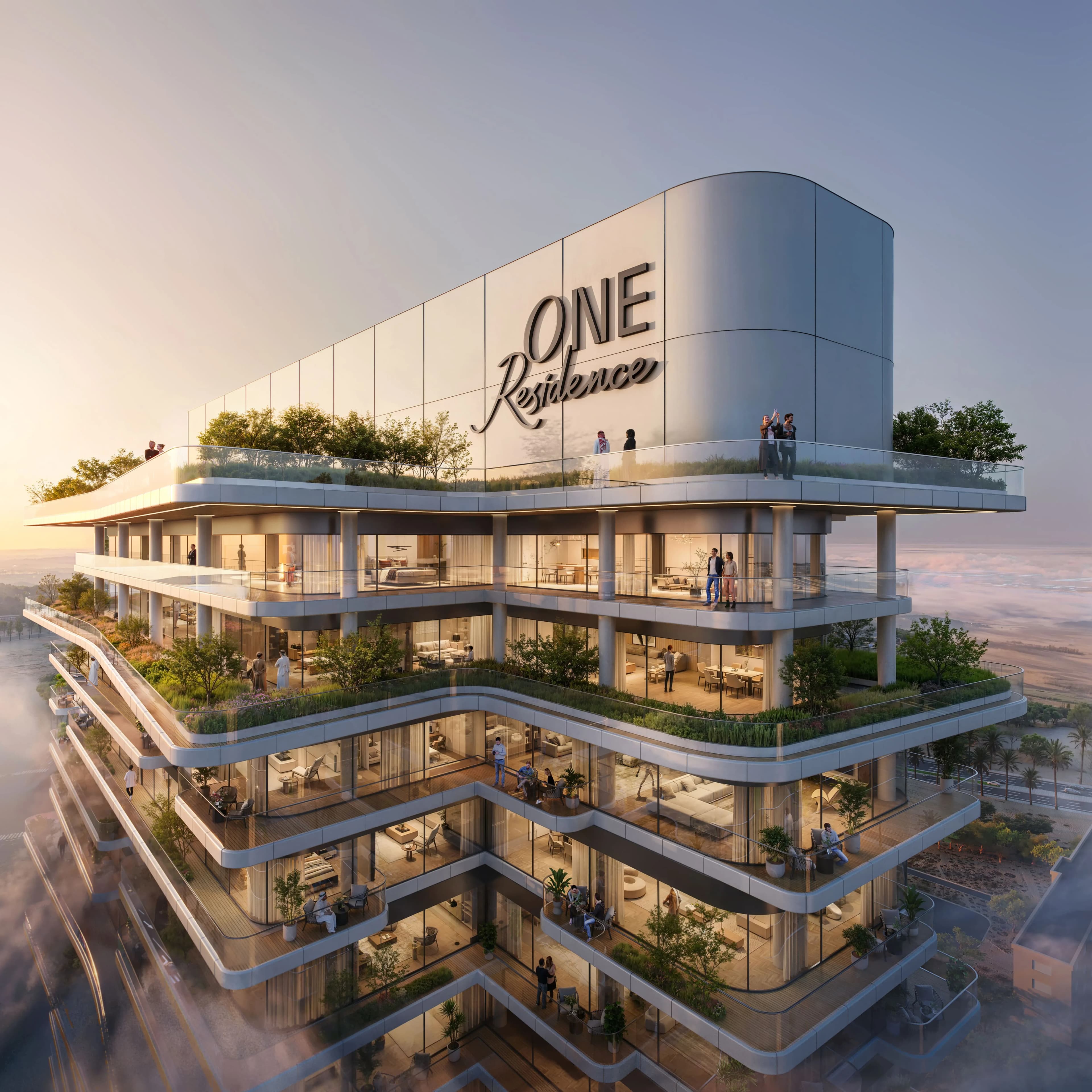 One Residence Al Reem Island exterior view - Abu Dhabi, Dubai - by One Development