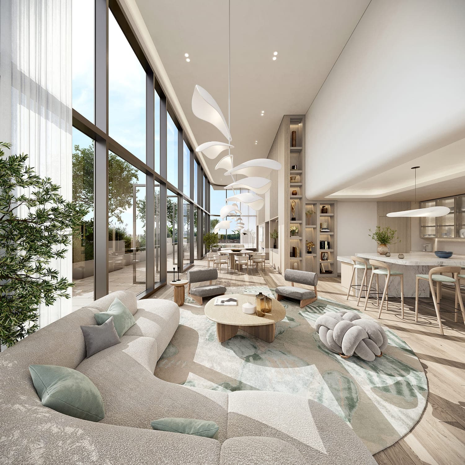 One River Point amenity Clubhouse - Business Bay, Dubai - by Ellington