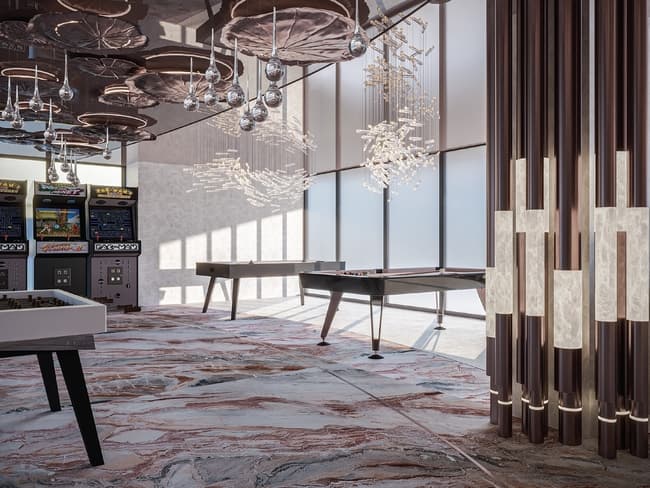 One Sky Park amenity Games Zone & Multipurpose Lounge - JVC (Jumeirah Village Circle), Dubai - by Iman Developers