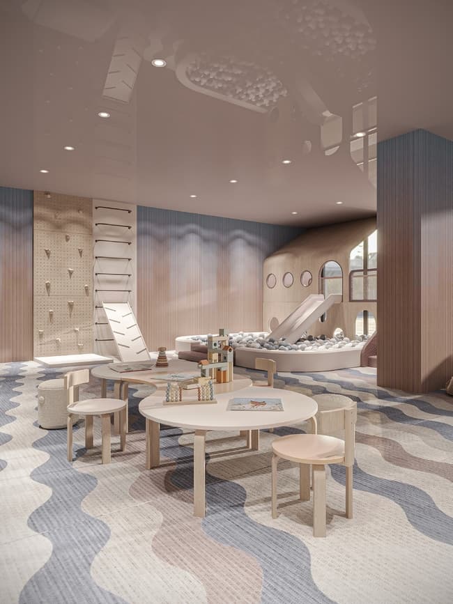 One Sky Park amenity Indoor Kid’S Play Area - JVC (Jumeirah Village Circle), Dubai - by Iman Developers