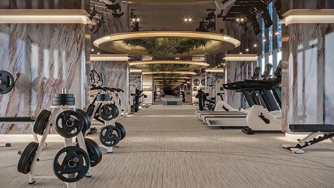 One Sky Park amenity Skyfit 3000 Sqft Gym - JVC (Jumeirah Village Circle), Dubai - by Iman Developers