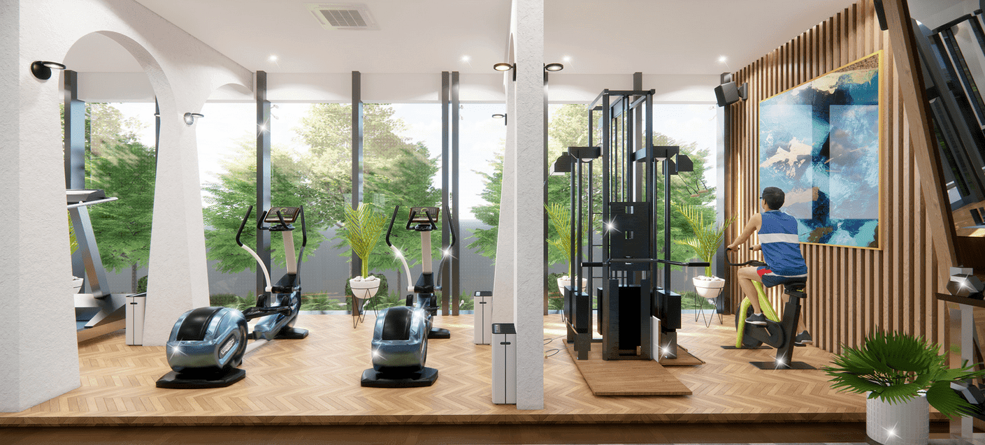 Opalz amenity Gym in Dubai Science Park, Dubai, by Danube