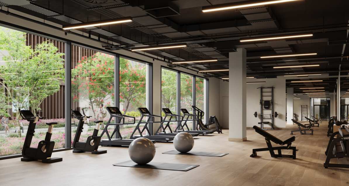 Ora Residences amenity Gym & Fitness Club - Town Square, Dubai - by Nshama Group