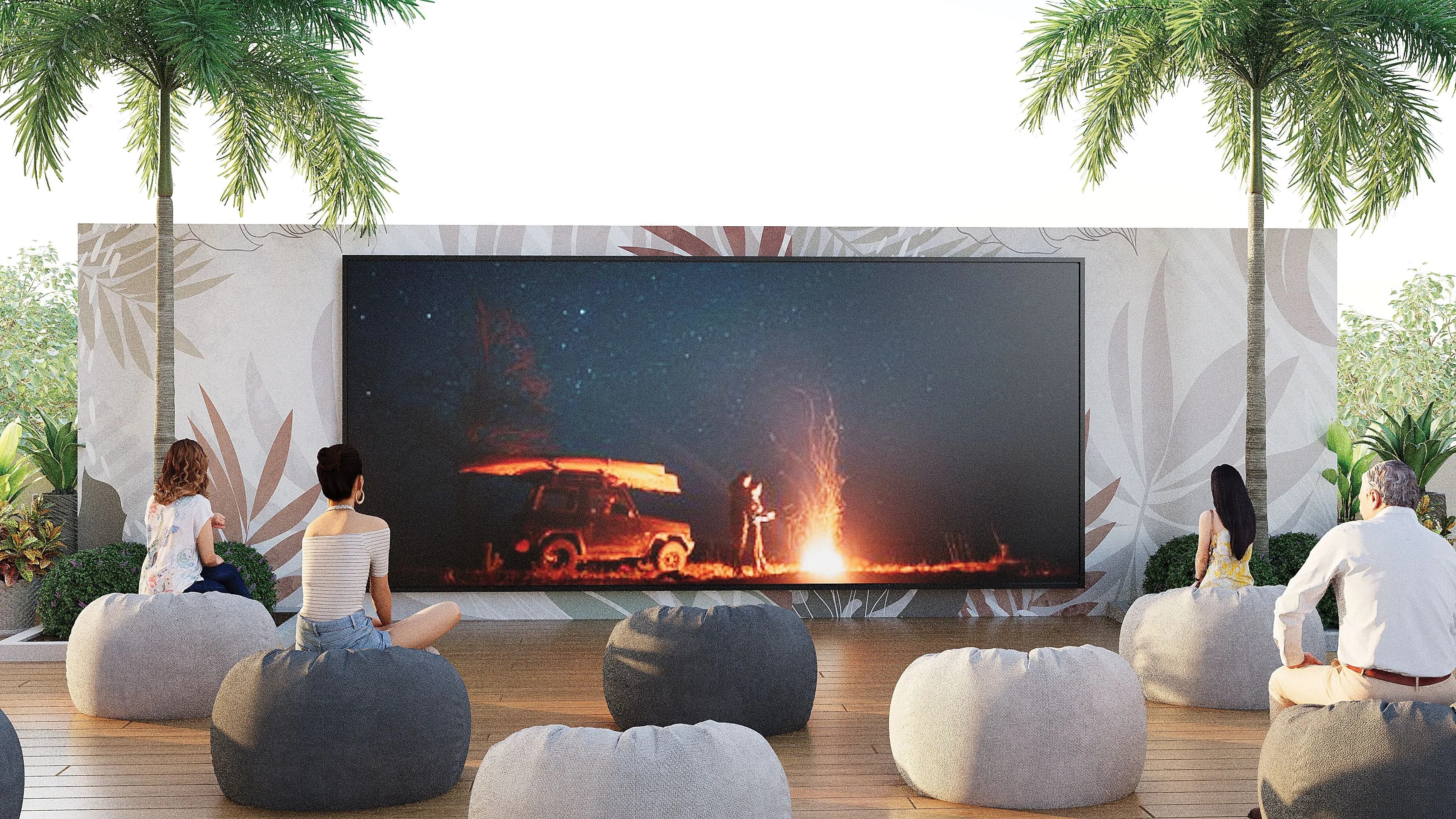 Orchid Towers Phase 1 amenity Outdoor Cinema - Ragayeb, Dubai - by Tiger Group