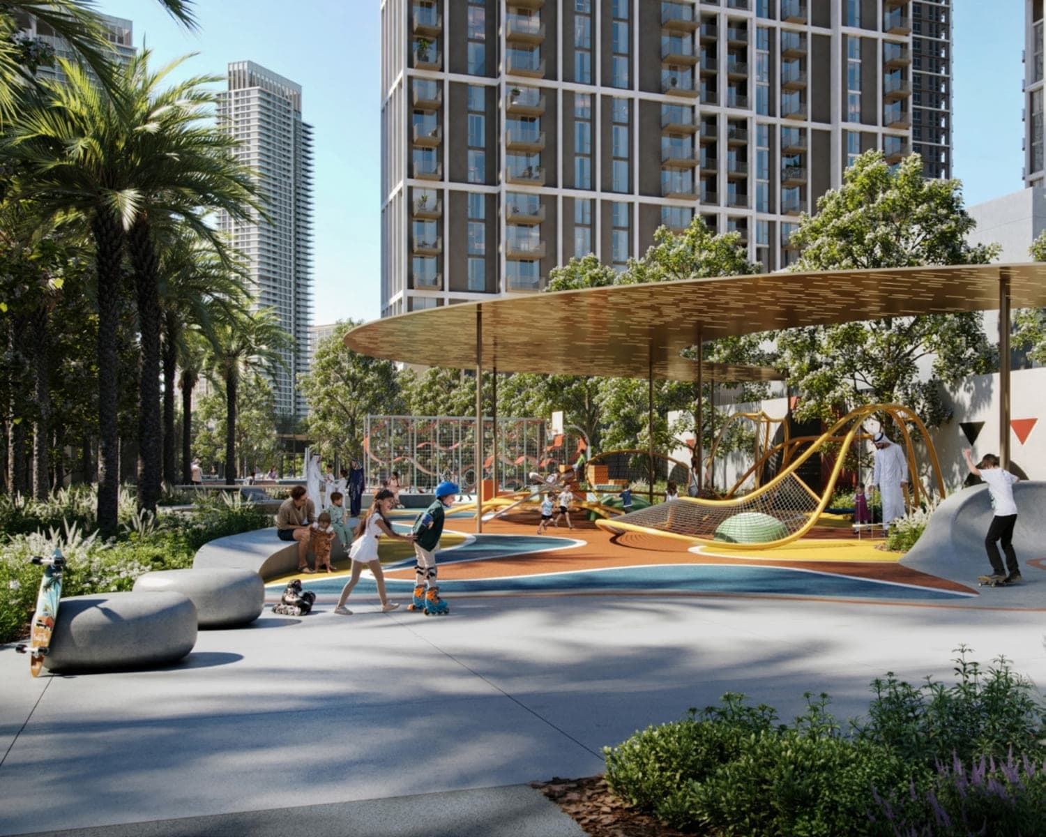 Oria amenity Kids’ Pool And Play Area - Dubai Creek Harbour, Dubai - by Emaar