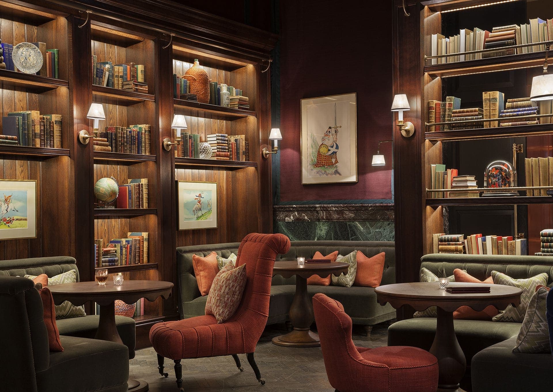 Orla Dorchester Collection amenity Library Lounge - Palm Jumeirah, Dubai - by Omniyat