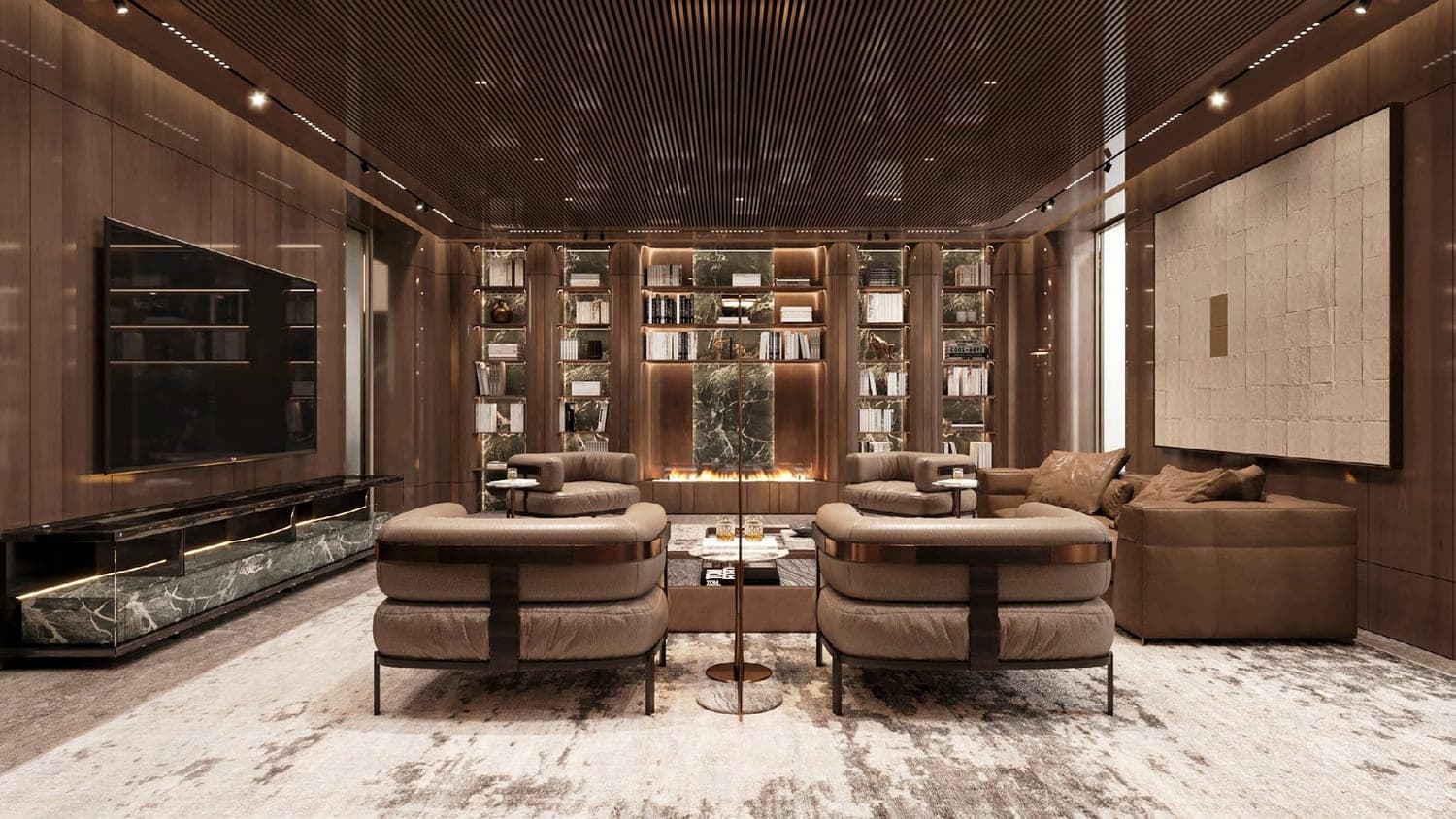 Orla Infinity Dorchester Collection amenity Resident Only Cigar Lounge - Palm Jumeirah, Dubai - by Omniyat