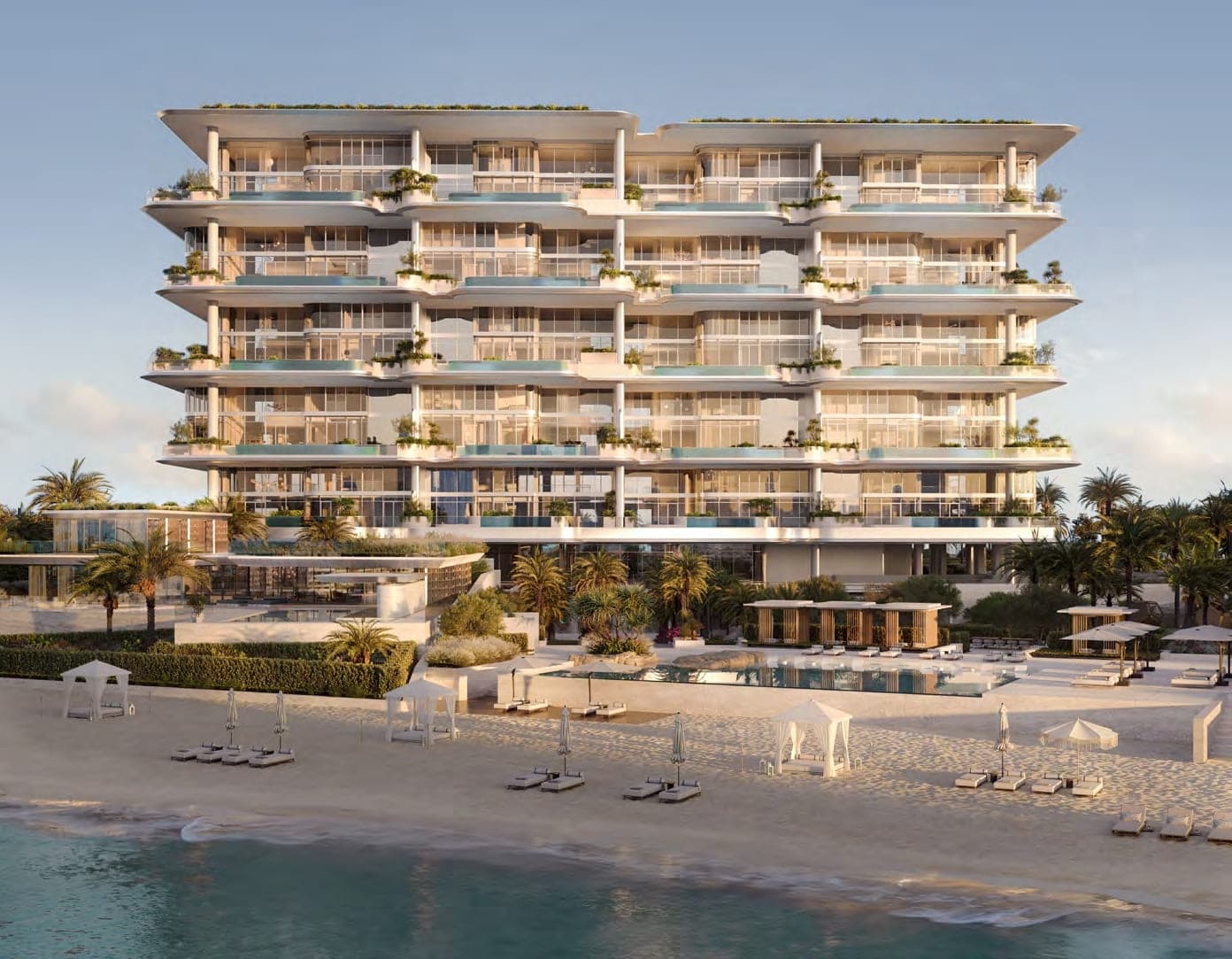 Orla Infinity Dorchester Collection exterior view - Palm Jumeirah, Dubai - by Omniyat
