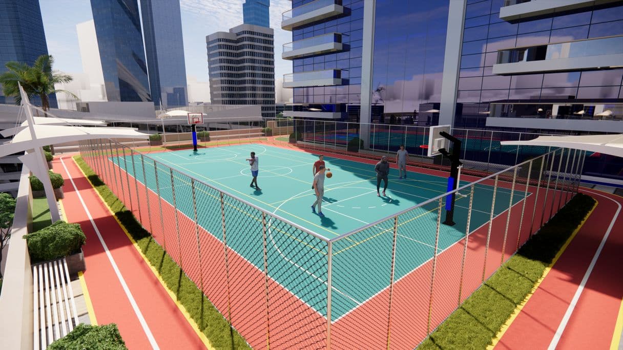 Orra The Embankment amenity Bascktball Court in JLT (Jumeirah Lake Towers), Dubai, by Orra Developers
