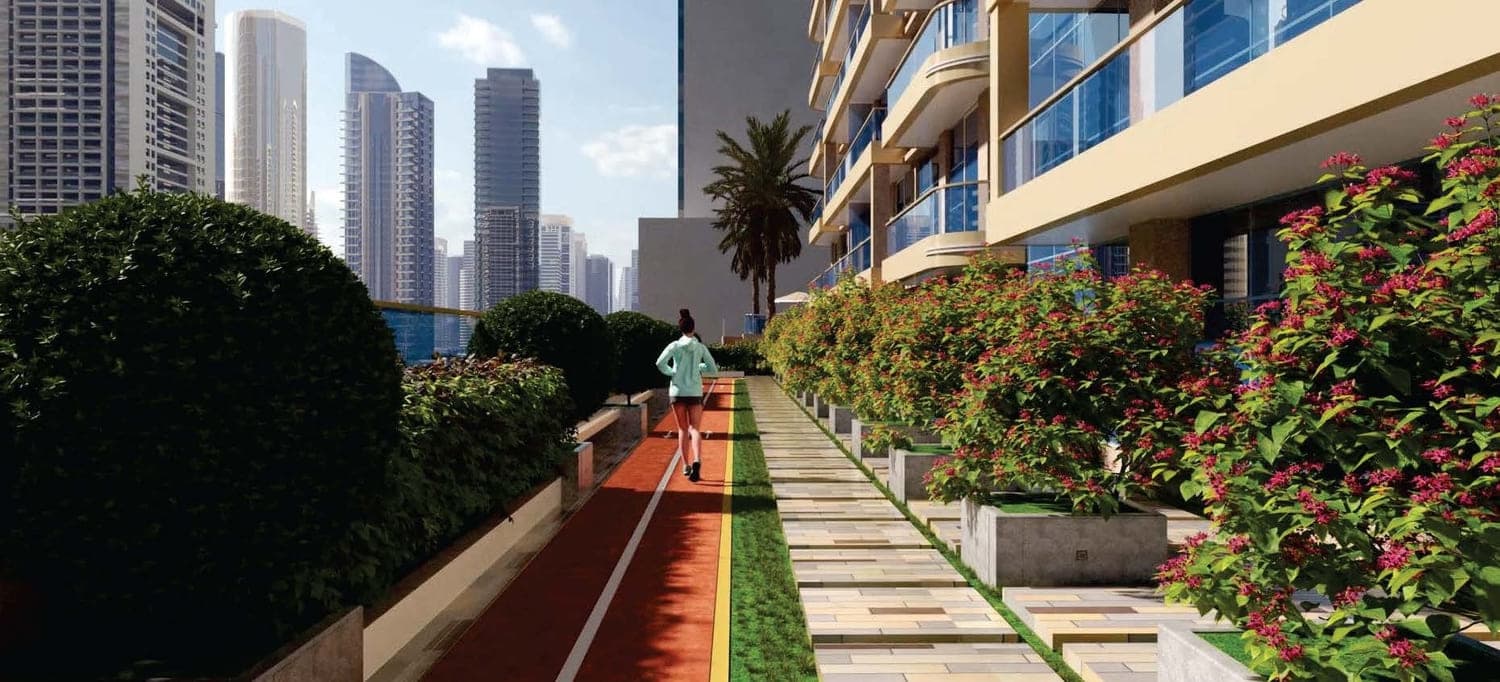 Orra The Embankment amenity Jogging Track in JLT (Jumeirah Lake Towers), Dubai, by Orra Developers