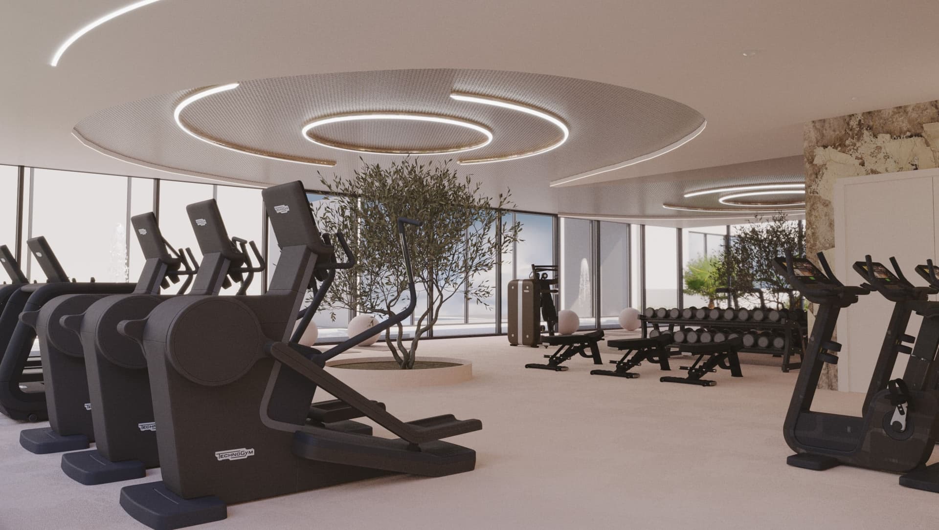 Oxford 10 amenity Nature Inspired Fitness Centre in JVC (Jumeirah Village Circle), Dubai, by Iman Developers