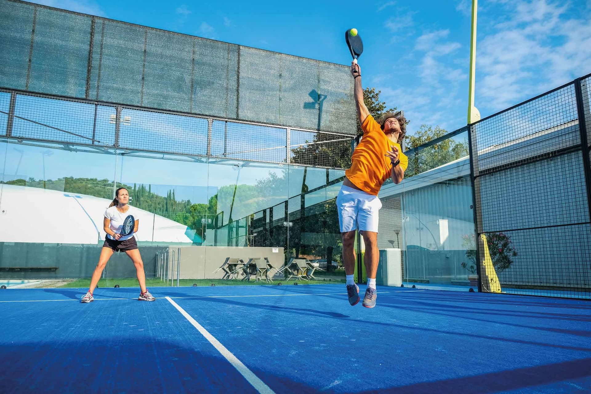 Oxford Gardens amenity Padel Tennis Court in Arjan, Dubai, by Iman Developers