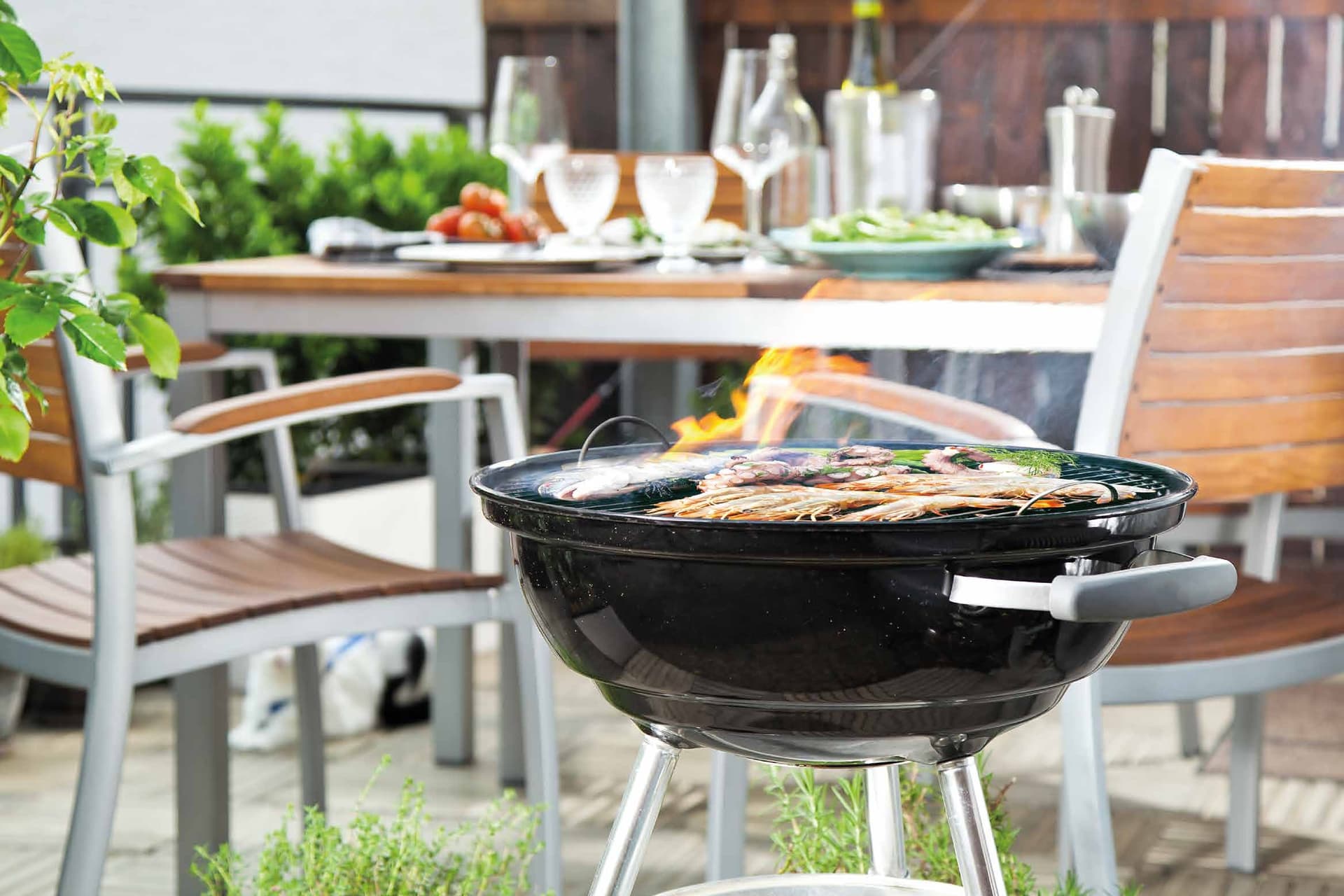 Oxford Gardens amenity Bbq & Seating in Arjan, Dubai, by Iman Developers