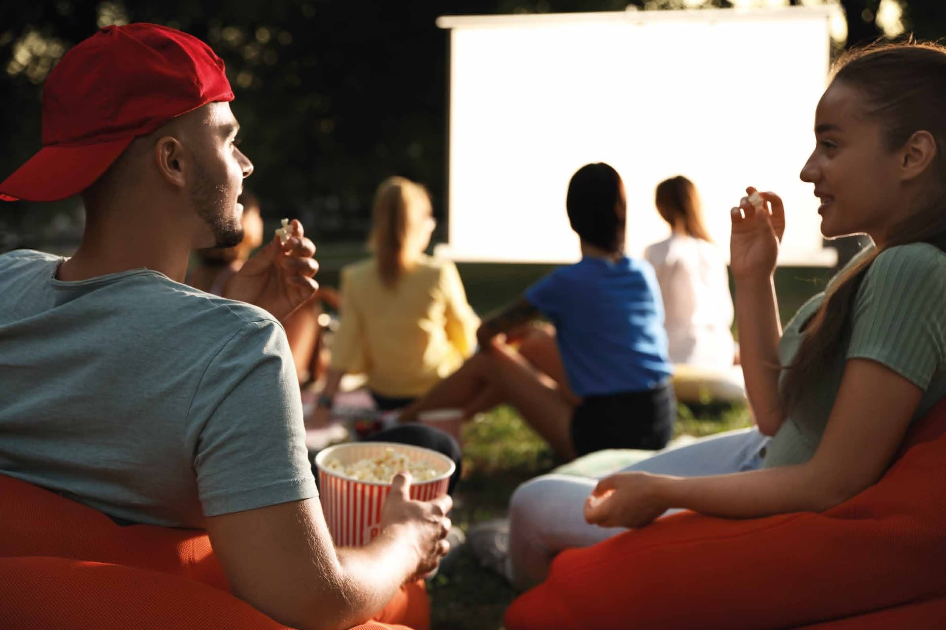 Oxford Gardens amenity Rooftop Cinema Theatre in Arjan, Dubai, by Iman Developers