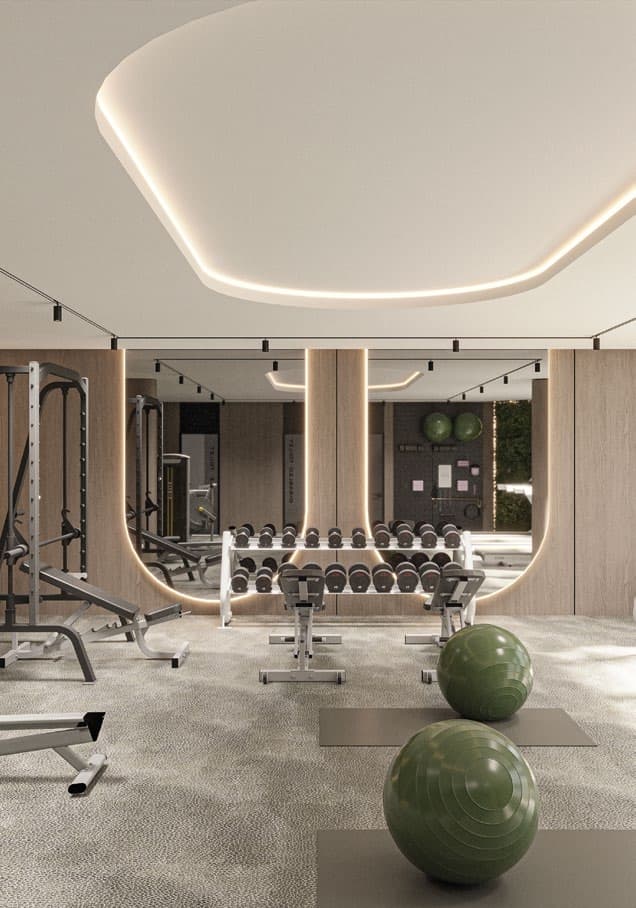 Oxford Terraces 2 amenity Fitness Studio - JVC (Jumeirah Village Circle), Dubai - by Iman Developers