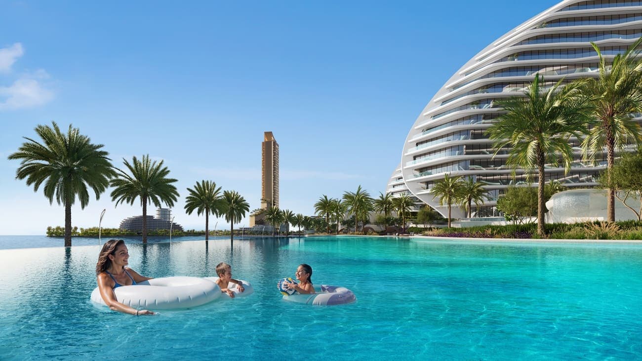 Oystra amenity Swimming Pools - Al Marjan Island, Dubai - by Richmind