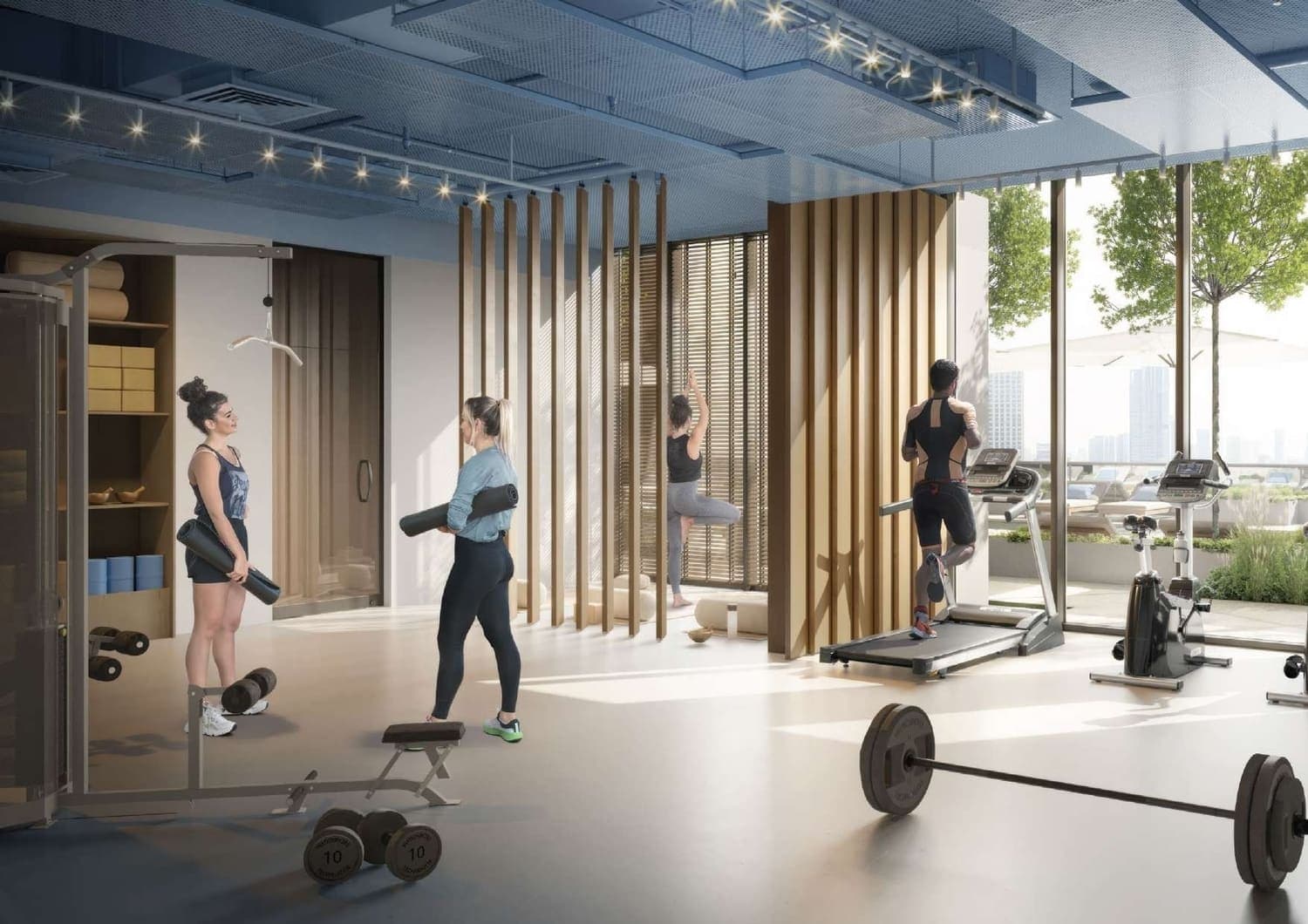 Ozone 1 amenity Gym - JVC (Jumeirah Village Circle), Dubai - by Object 1