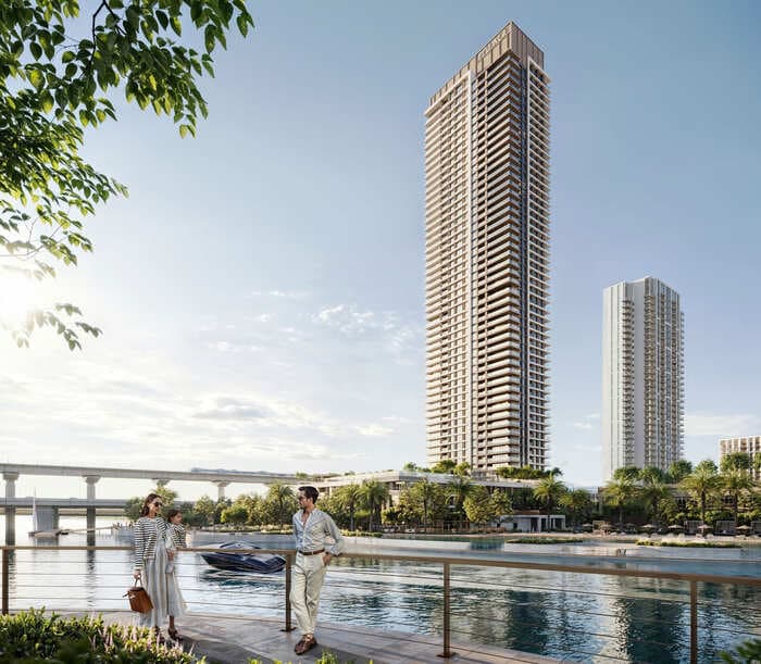 Palace Residences Creek Blue exterior view - Dubai Creek Harbour, Dubai - by Emaar