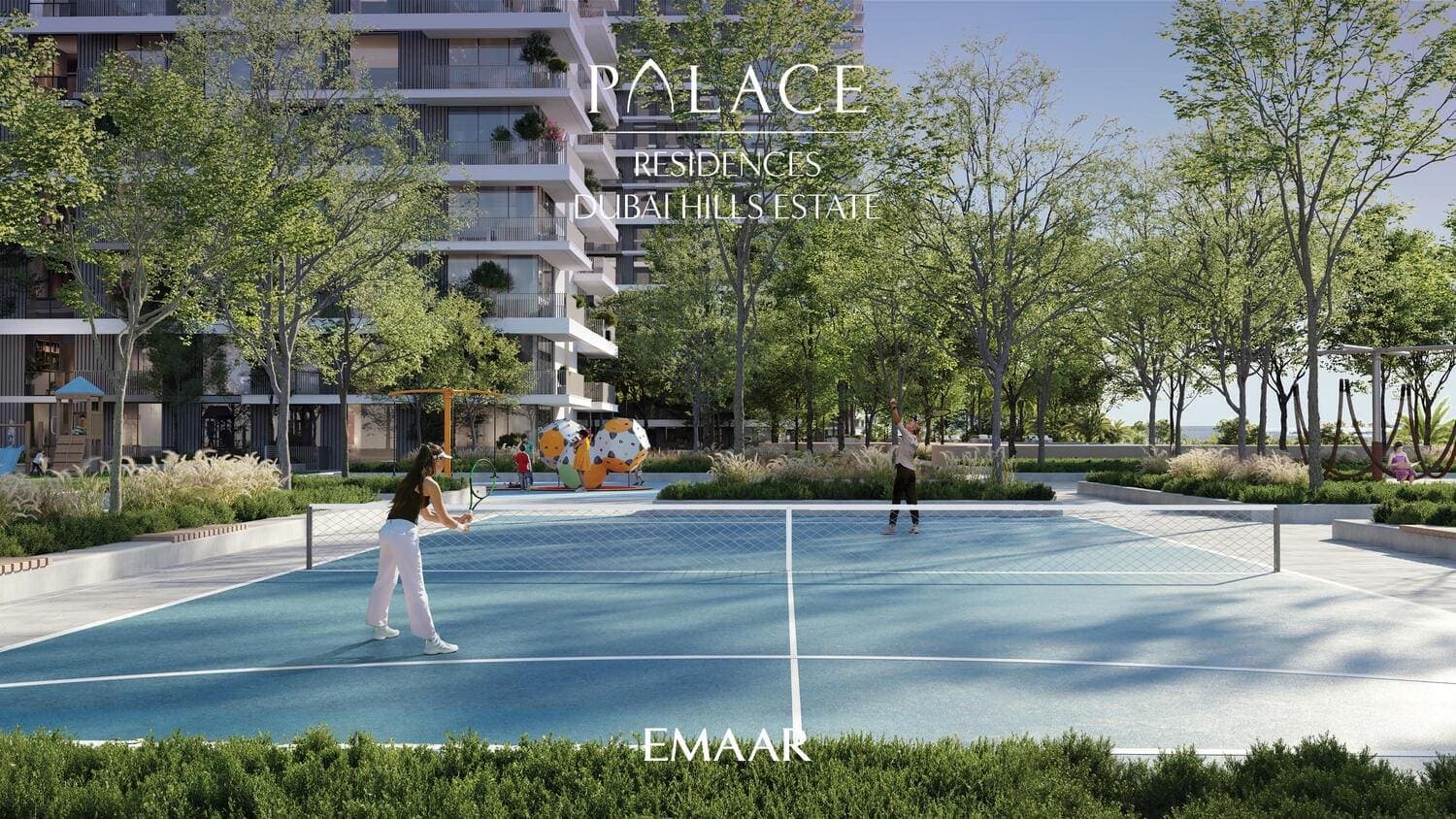 Palace Residences Dubai Hills Estate amenity Tennis Court - Dubai Hills, Dubai - by Emaar