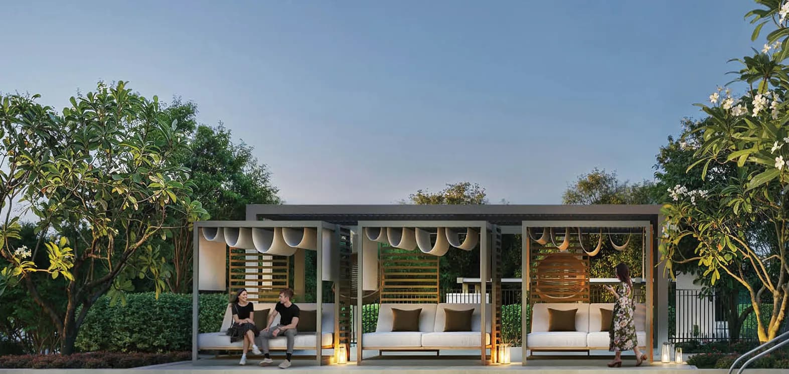 Palace Residences Hillside amenity Cabanas & Swing Sweats - Dubai Hills, Dubai - by Emaar