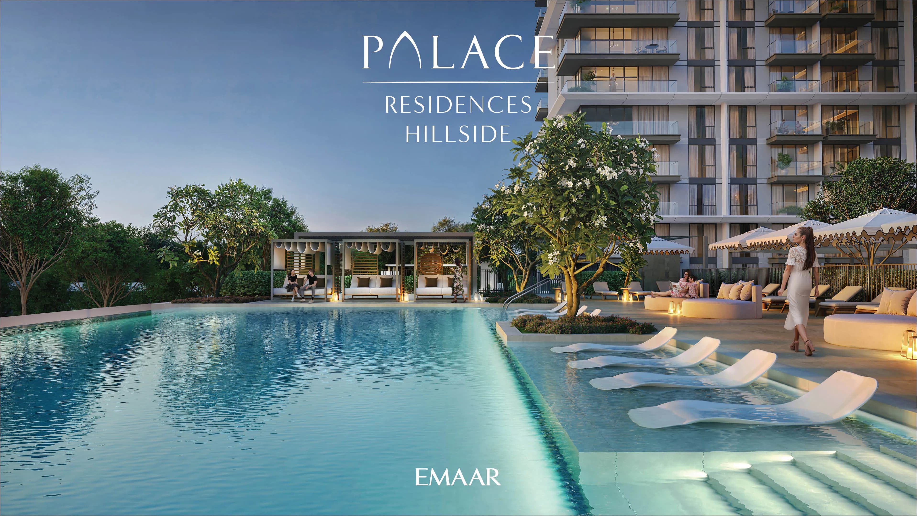 Palace Residences Hillside amenity Resort Style Pool - Dubai Hills, Dubai - by Emaar