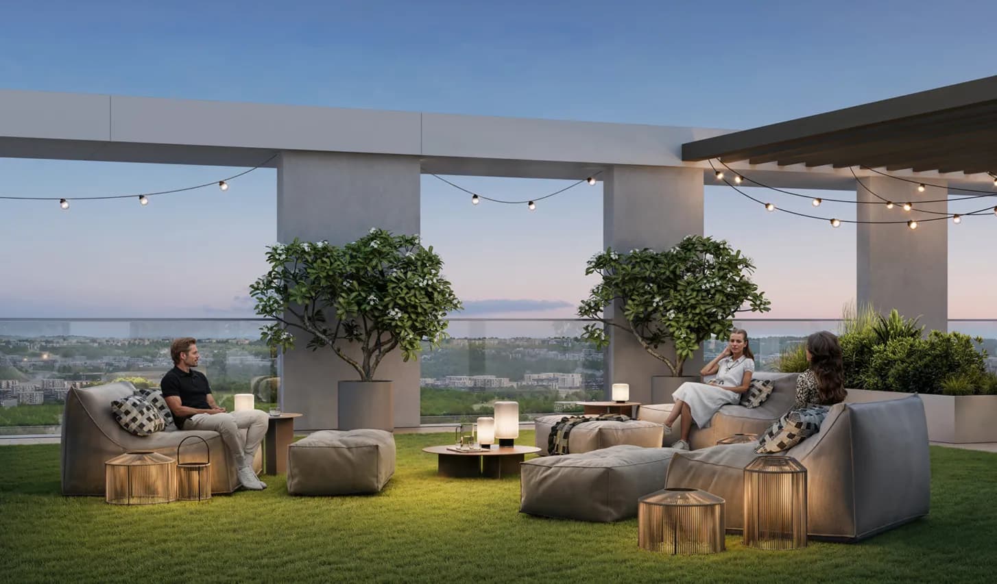 Palace Residences Hillside amenity Rooftop Terrace - Dubai Hills, Dubai - by Emaar